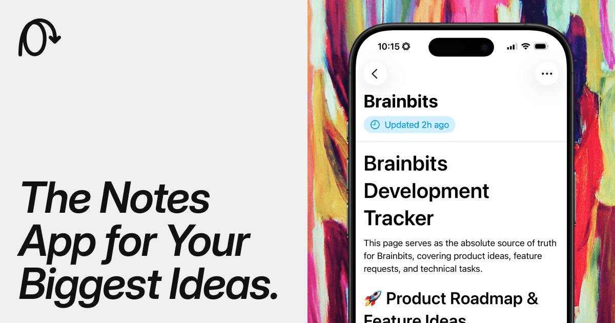 Brainbits — AI-powered capture that organises your notes automatically